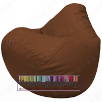 Бескаркасное кресло мешок Груша Г2.3-07 (коричневый)
